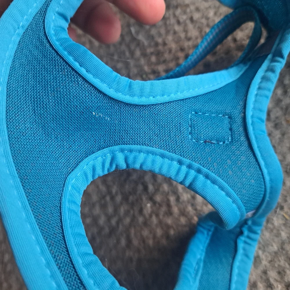 Turquoise Dotoner XS Cat/Dog Harness with Leash in package